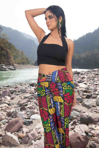 Code White Kyra Olio Co-ord Set, pintuck bustier top with tailored V-waist pants - view 2