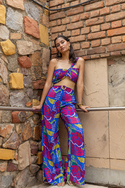 Code White Delta Loop Pants 2.0, luxury crepe with wooden loop waist accents