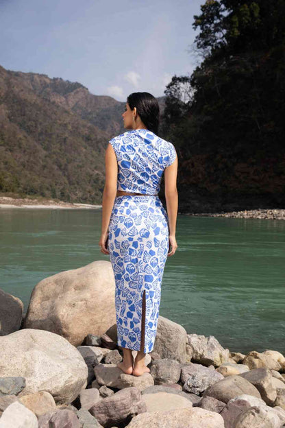 Code White Forme Sculpt Set 2.0, lycra top and wooden buckle skirt co-ord - view 3