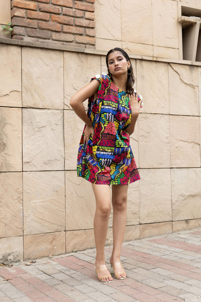 Code White Fresco Shift Dress 2.0, relaxed silhouette in glaze cotton with functional pockets - view 2
