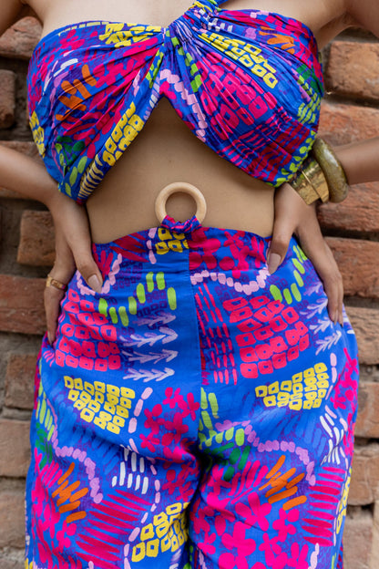 Code White Delta Pixie Co-ord Set, luxury crepe pants and draped Pixie top - view 4