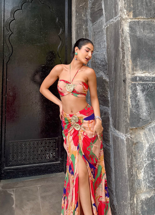 Zaria Draped Set