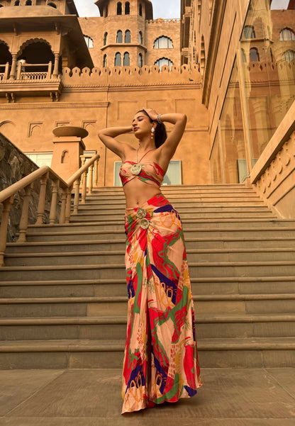 Yukti Chugh In Zaria Draped Set