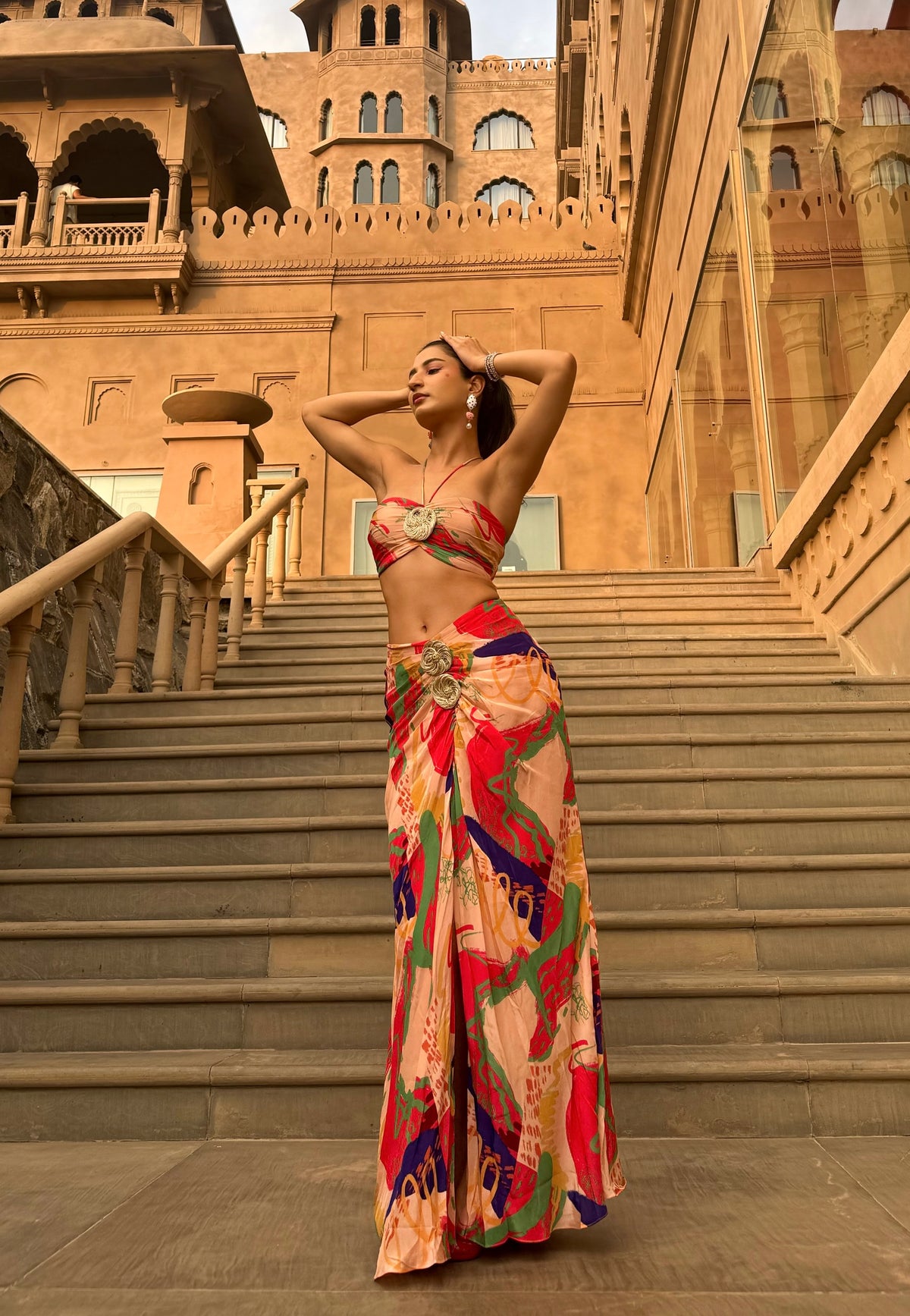 Yukti Chugh In Zaria Draped Set