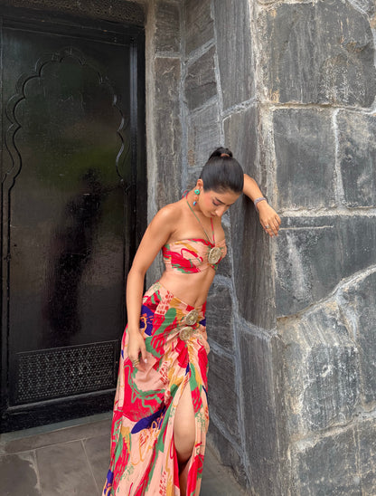 Yukti Chugh In Zaria Draped Set