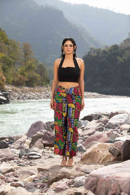 Code White Kyra Olio Co-ord Set, pintuck bustier top with tailored V-waist pants